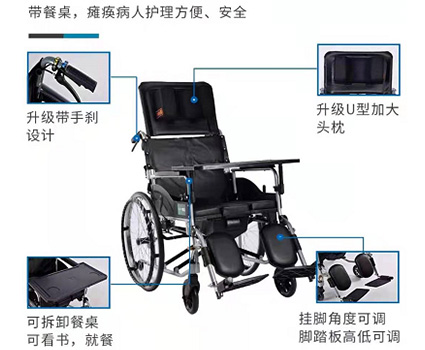高靠 背輪椅